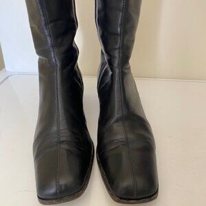 Italian Leather zip boots